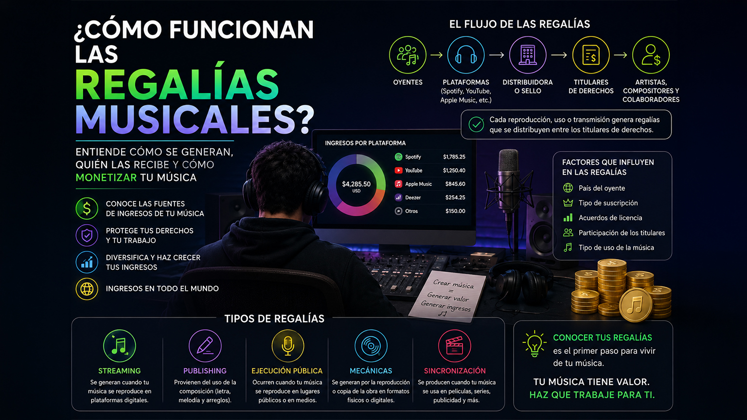 How Do Music Royalties Work? Complete Guide for Artists & Labels (2026)