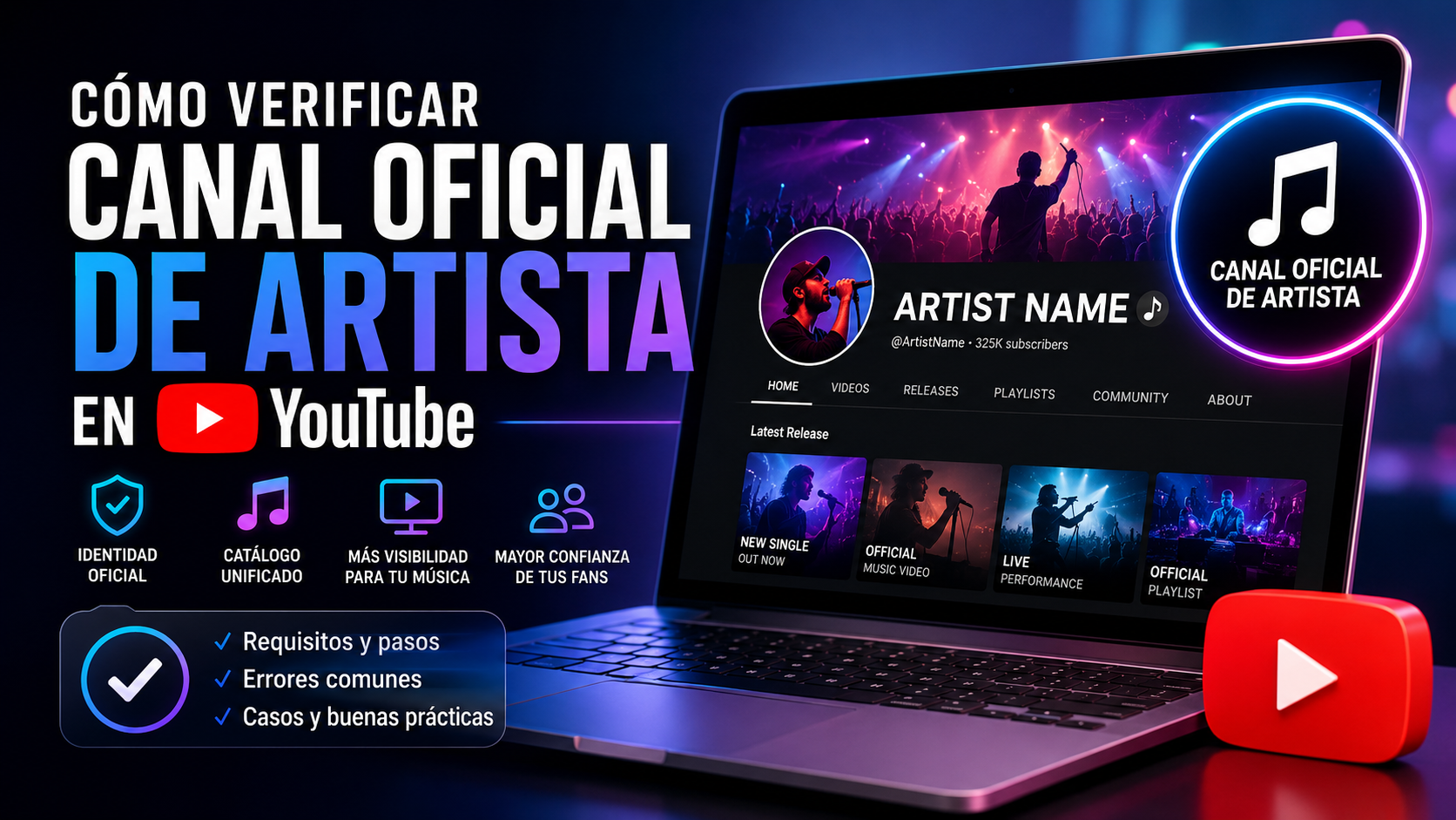 How to Verify an Official Artist Channel on YouTube